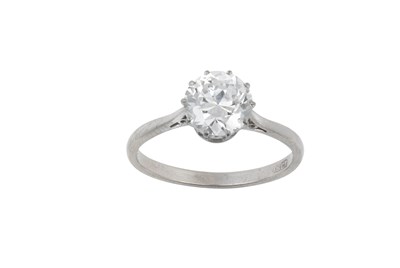 Lot 2078 - A Diamond Solitaire Ring the old cut diamond...