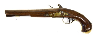 Lot 404 - A Late 18th Century Flintlock Holster Pistol...