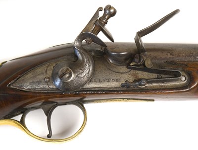 Lot 404 - A Late 18th Century Flintlock Holster Pistol...