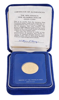 Lot 209 - Jamaica, Proof One Hundred Dollars 1976, obv....