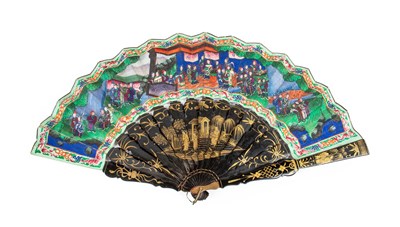 Lot 185 - A Cantonese Gilt Lacquer and Paper "Thousand...