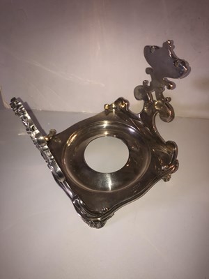 Lot 2320 - A George V Silver Kettle and Stand