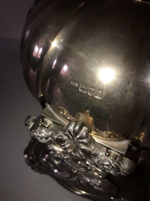 Lot 2320 - A George V Silver Kettle and Stand