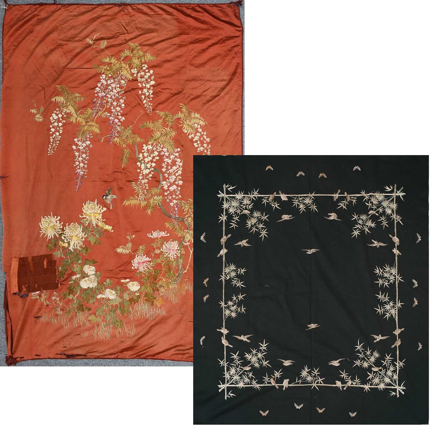 Lot 2234 - An Early 20th Century Japanese Embroidery...