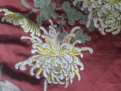 Lot 2234 - An Early 20th Century Japanese Embroidery...
