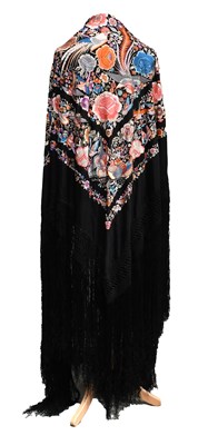 Lot 2238 - An Early 20th Century Chinese Black Silk...