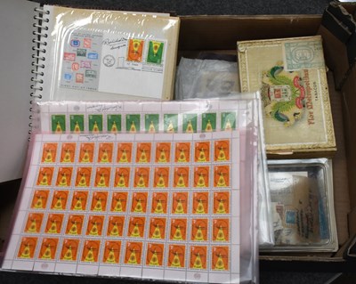 Lot 1372A - Philatelic Miscellany, in a carton, with early...