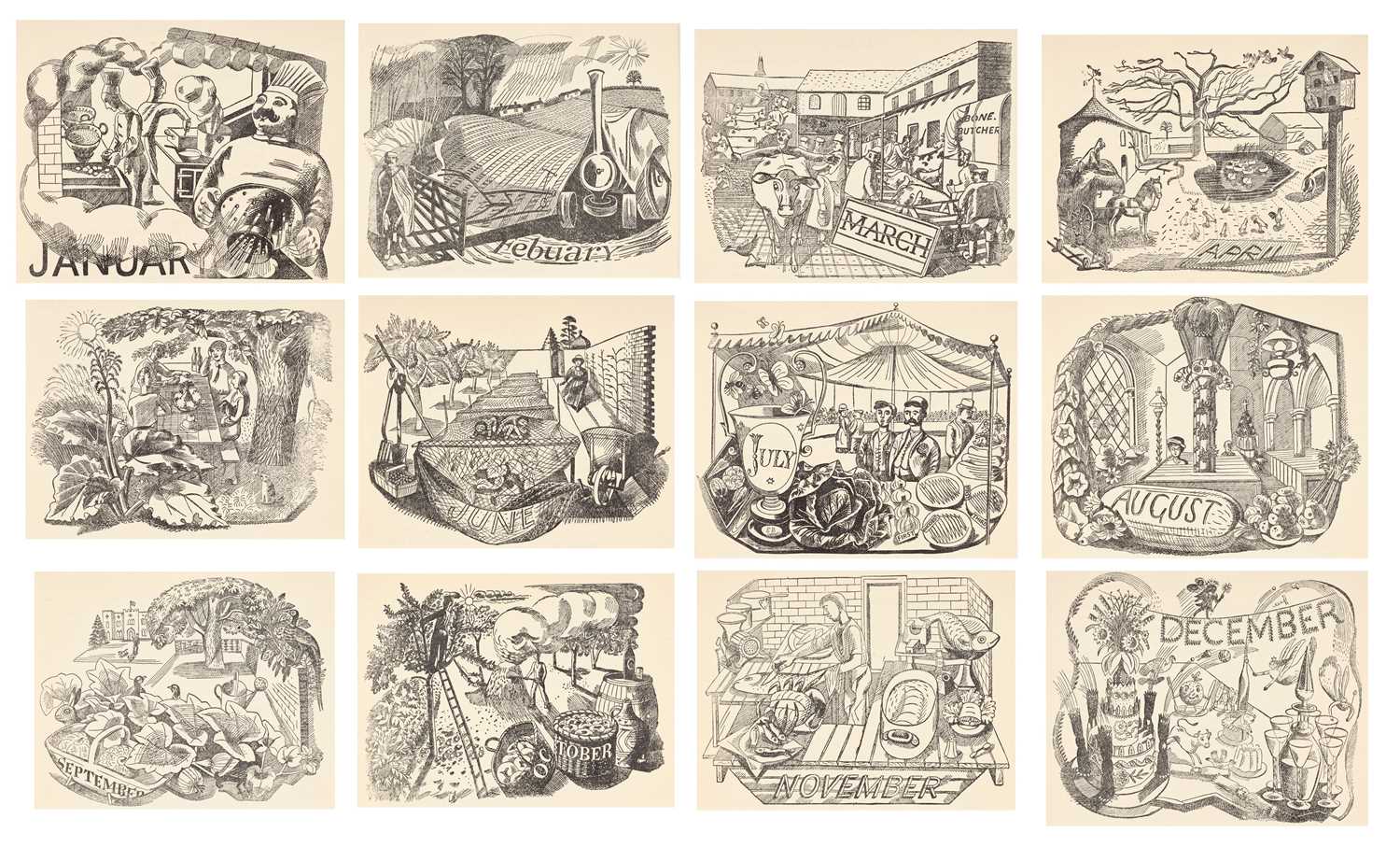 Lot 329 - Edward Bawden CBE RA (1903-1989) "Good Food"...