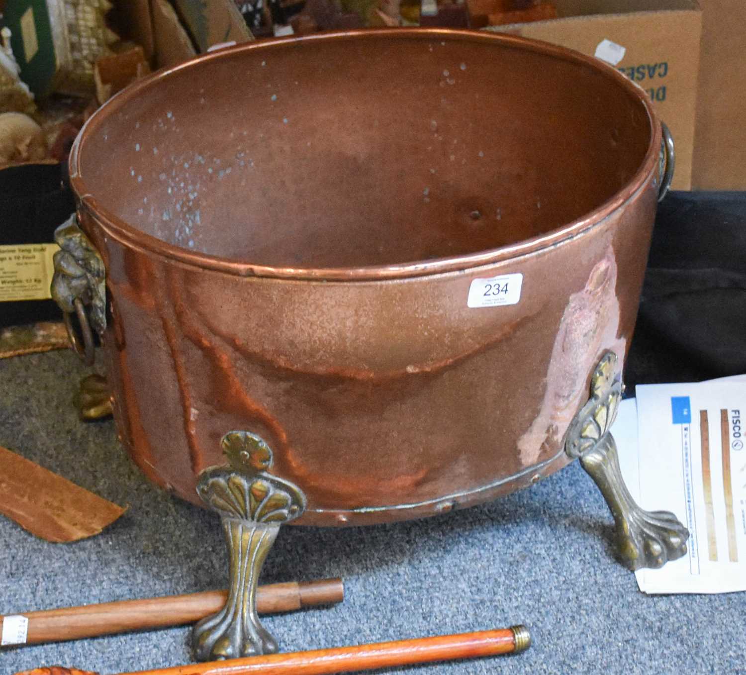 Lot 234 - A 19th Century Copper and Brass Circular Log