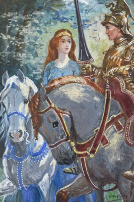 Lot 587 - Godfrey Douglas Giles (1857-1941) "Once at...