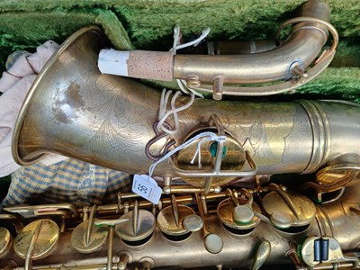Lot 56 - Alto Saxophone By C G Conn Ltd Elhart USA