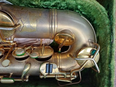 Lot 56 - Alto Saxophone By C G Conn Ltd Elhart USA