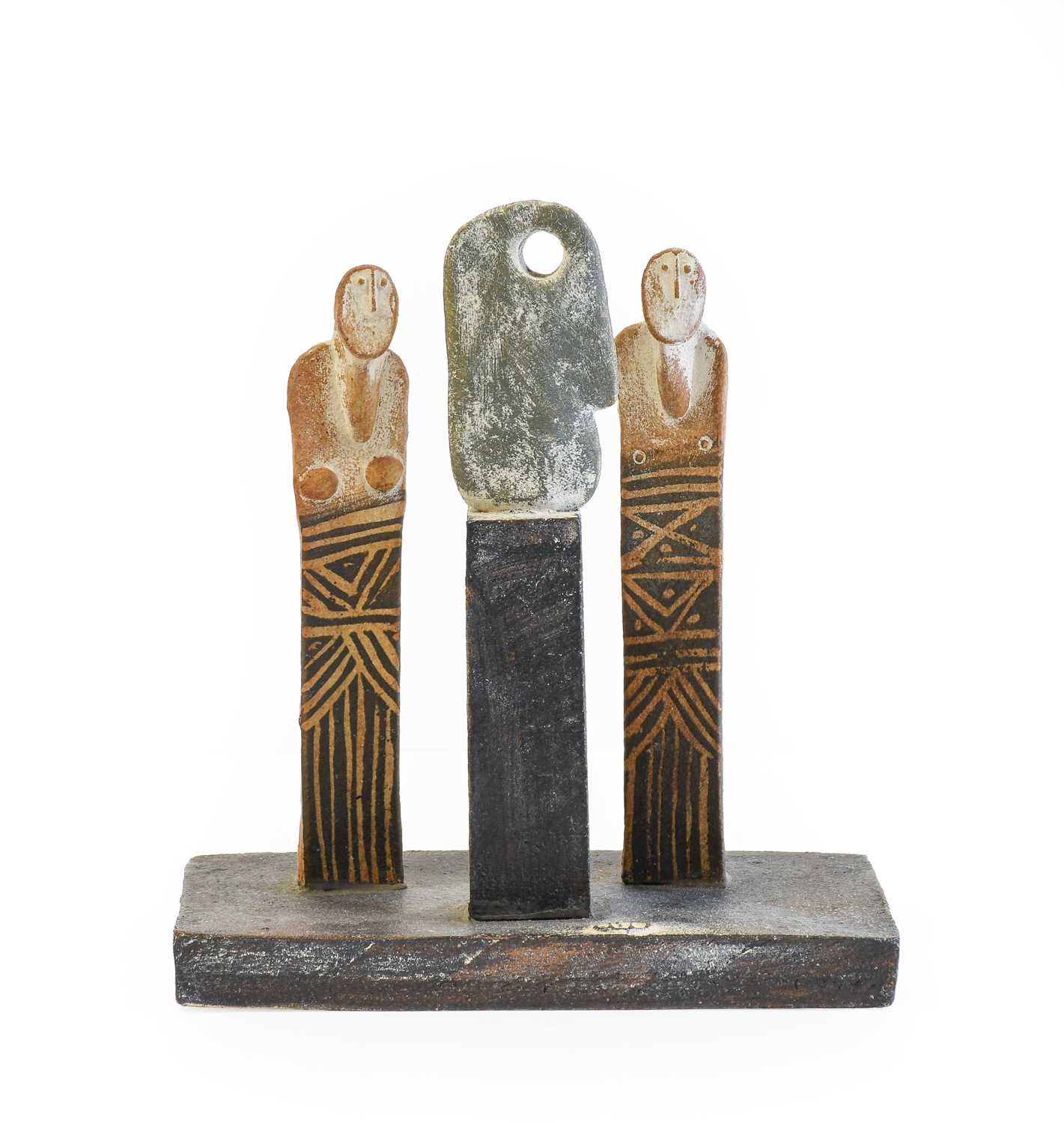 Lot 6 - John Maltby (1936-2020): Two Figures Looking...