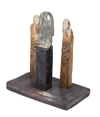 Lot 6 - John Maltby (1936-2020): Two Figures Looking...