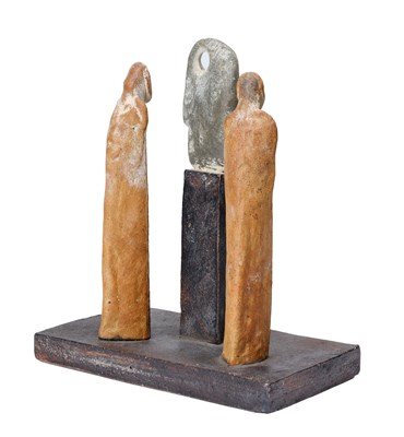 Lot 6 - John Maltby (1936-2020): Two Figures Looking...