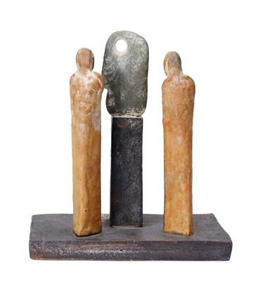 Lot 6 - John Maltby (1936-2020): Two Figures Looking...