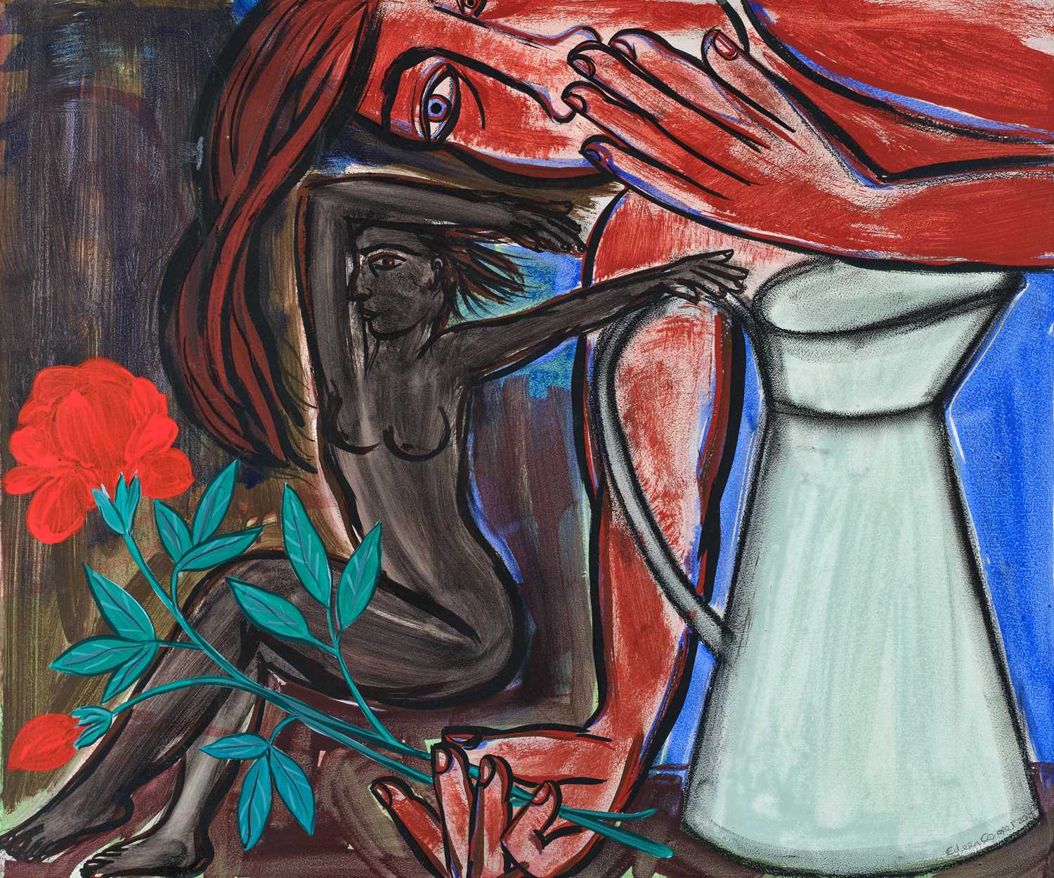Lot 420 - Eileen Cooper OBE, RA (b.1953) Figures with...
