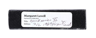 Lot 442 - Margaret Lovell (b.1939) Opus Series (1969)...
