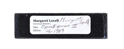 Lot 442 - Margaret Lovell (b.1939) Opus Series (1969)...