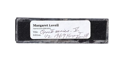 Lot 442 - Margaret Lovell (b.1939) Opus Series (1969)...