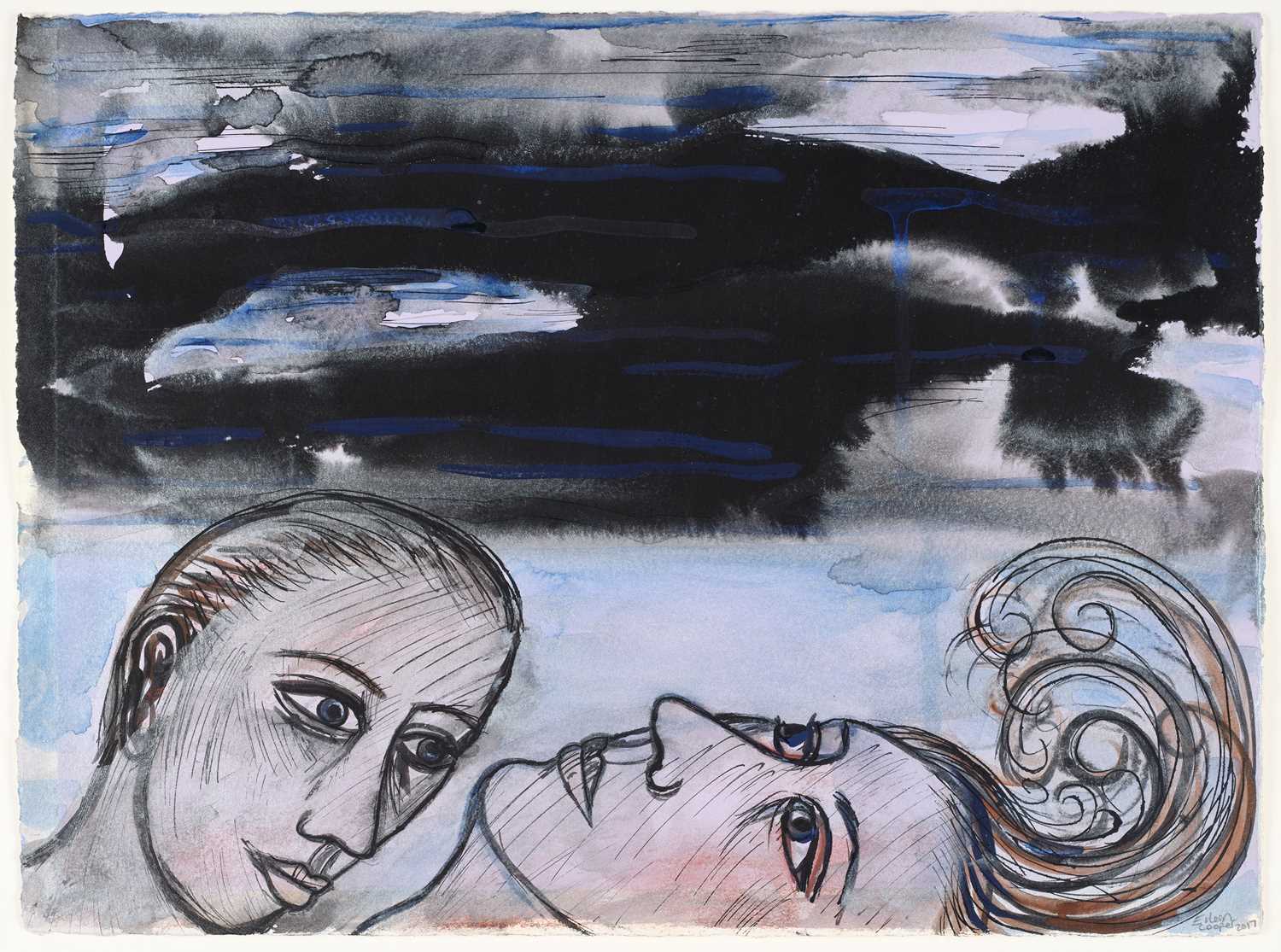 Lot 429 - Eileen Cooper OBE, RA (b.1953) Two figures,...