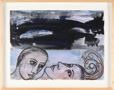 Lot 429 - Eileen Cooper OBE, RA (b.1953) Two figures,...