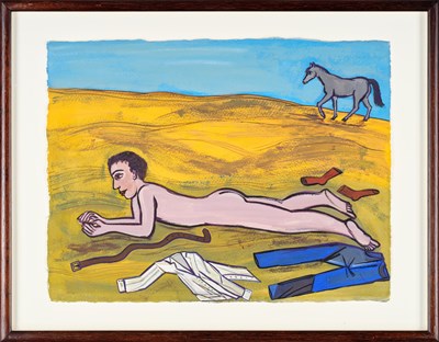 Lot 425 - Eileen Cooper OBE, RA (b.1953) Male nude and...