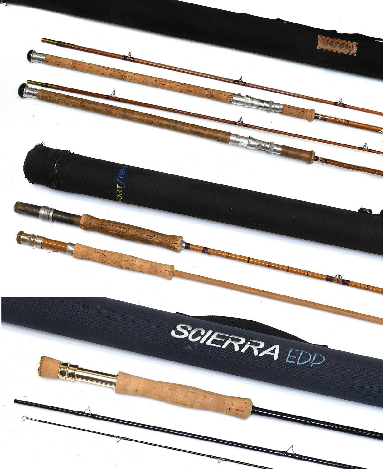 Lot 84 - A Sharpes Split Cane Spinning Rod