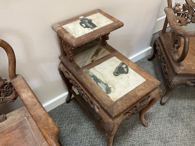 Lot 87 - An Eight-Piece Suite of Chinese Hardwood or...