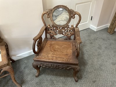 Lot 87 - An Eight-Piece Suite of Chinese Hardwood or...