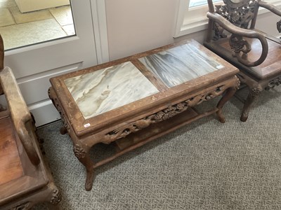 Lot 87 - An Eight-Piece Suite of Chinese Hardwood or...