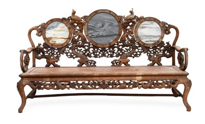 Lot 87 - An Eight-Piece Suite of Chinese Hardwood or...