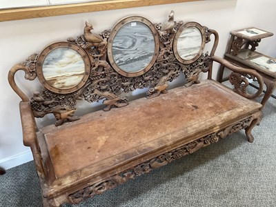 Lot 87 - An Eight-Piece Suite of Chinese Hardwood or...