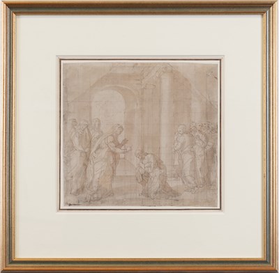 Lot 1061 - Italian School (17th century) Temple interior...