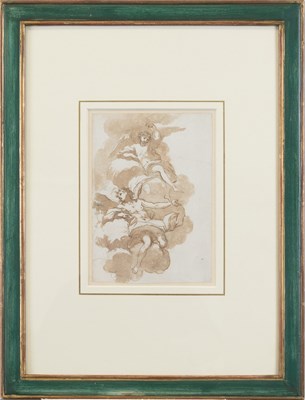 Lot 1060 - Bolognese School (18th century) Angels resting...