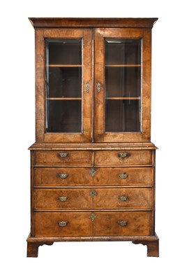 Lot 454 - A George I Figured Walnut and Featherbanded...