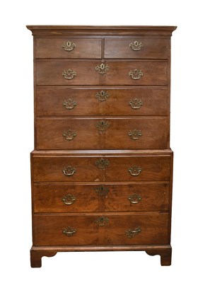 Lot 444 - A George III Ash Chest on Chest, 3rd quarter...