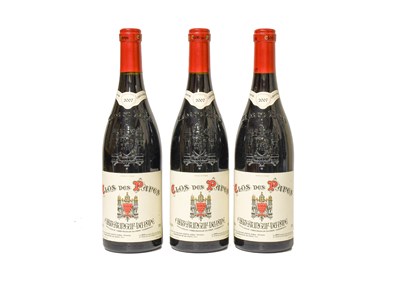 Lot 3042 - Clos Des Papes 2007 Châteauneuf-du-Pape (three...