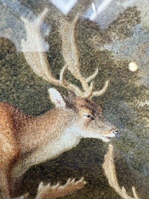 Lot 608 - Attributed to Robert Hills (1769-1844) Stags...