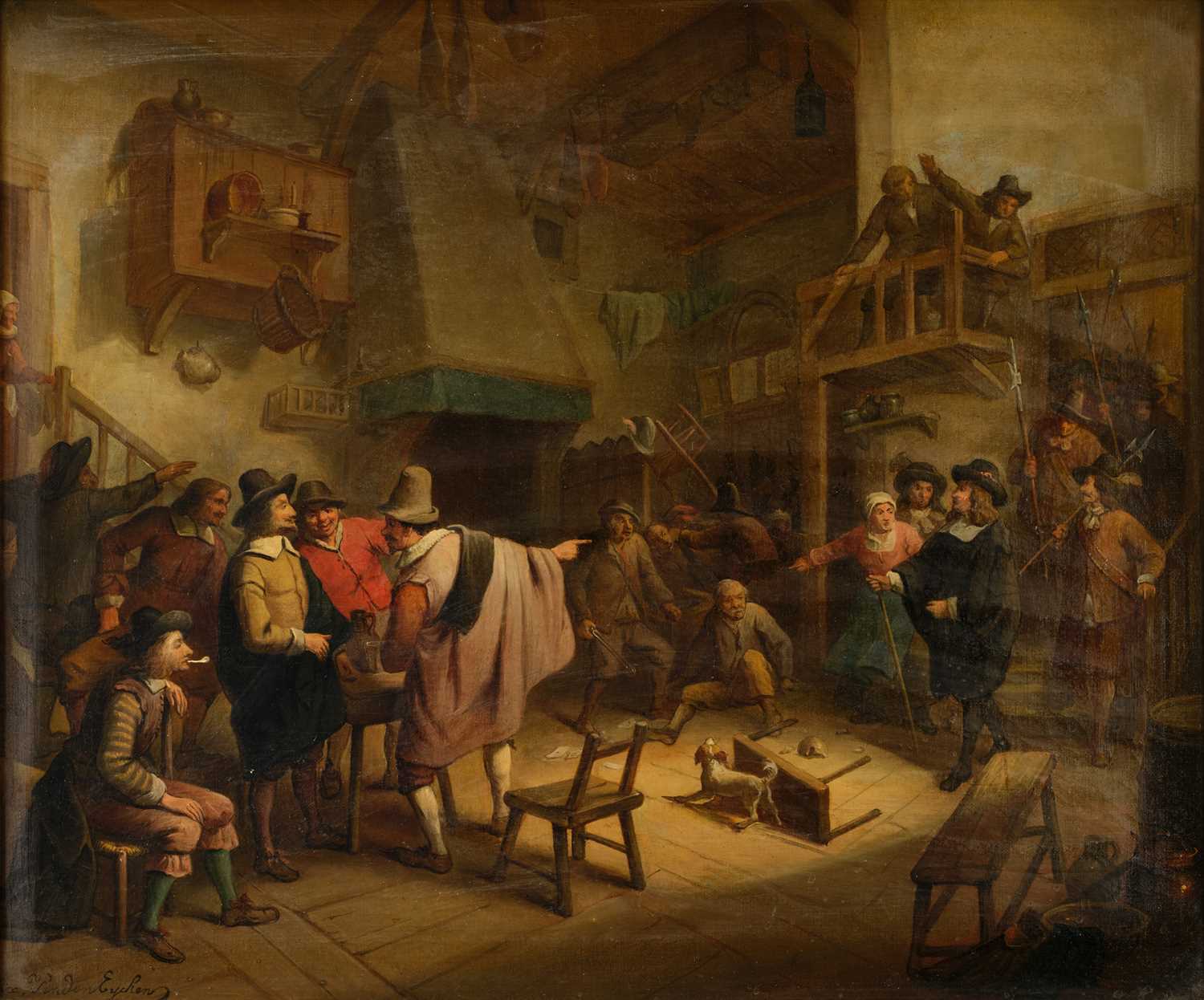 Lot 1081 - Félix van den Eycken (19th century) Bustling...