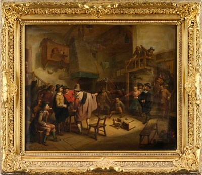 Lot 1081 - Félix van den Eycken (19th century) Bustling...