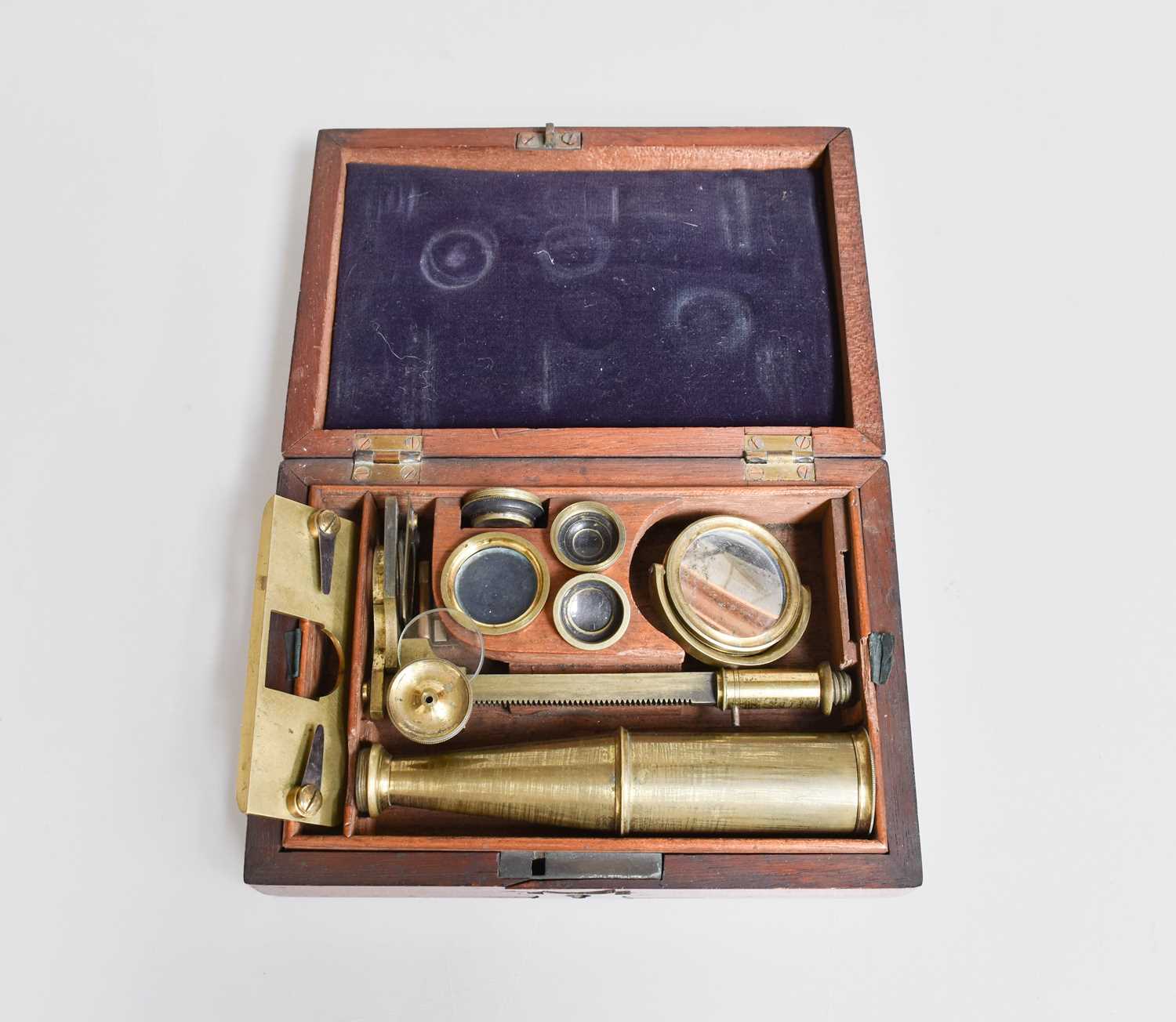 Lot 152 - A Brass Travelling Microscope