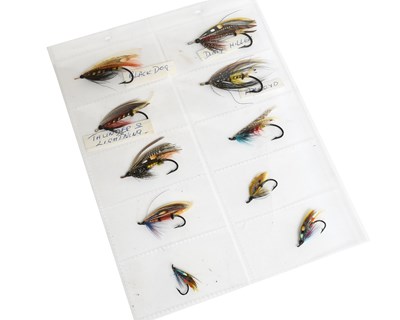 Lot 3022 - A Collection of 10 Vintage Salmon Flies