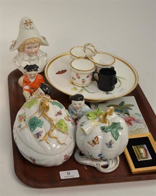 Lot 9 - Decorative ceramics, including tureens, figures, etc