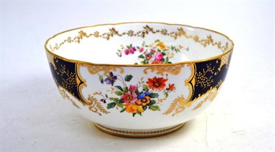 Lot 22 - Coalport bowl, retailed by Townsend, Newcastle-upon-Tyne, decorated with floral sprays