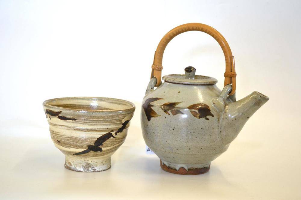 Lot 923 - Jim Malone (b.1946): A Stoneware Teapot,