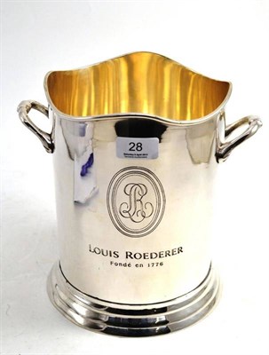 Lot 28 - Silver plated champagne bucket