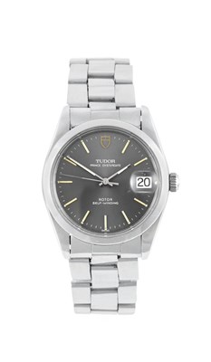 Lot 2264 - Tudor: A Stainless Steel Automatic Calendar...