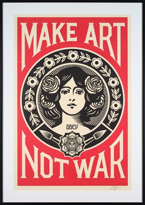 Lot 481 - Shepard Fairey (b.1970) American "Make Art Not...