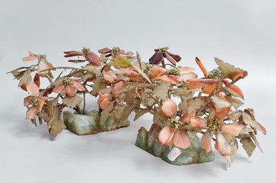 Lot 304 - A Pair of Chinese Hardstone Ornaments, first...